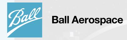 The Ball Aerospace logo, featuring microwave radio frequency antennas, stands out on a white background.