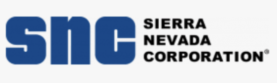 Sierra Nevada Corporation logo featuring microwave radio frequency antennas.