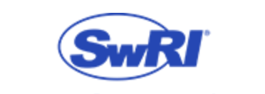 Swri logo featuring microwave radio frequency antennas on a white background.