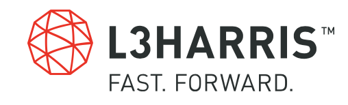 L Harris fast forward microwave radio frequency antennas logo.
