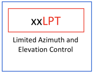 Xlpt limited azimuth and elevation control for antenna positioners.