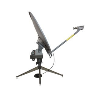 An image of a satellite dish on a tripod.